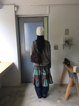 パンチシャーリングラッフルカーディガン (3color)