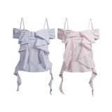 Celeste Stripe Ribbon Blouse