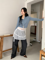 STRIPE BLACK JEANS