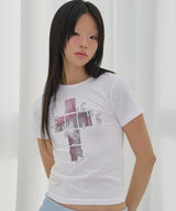 CROSS KIRA TEE (WHITE) F26QB054