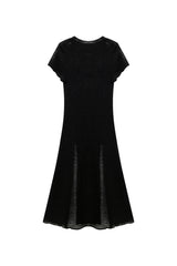 WITTY KNIT ONE-PIECE / BLACK