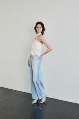 ELFIN SCARF TOP / BEIGE