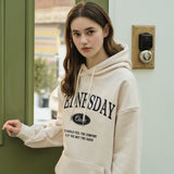 シグネチャー オーバーフィット フード付きスウェットシャツ_Melange Gray