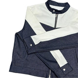 Sonic Color Block Biker Jacket (2 Colors)