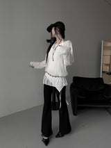 destroyed see-through knit (2color)