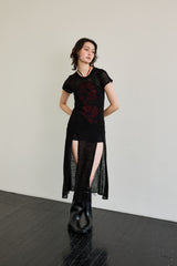 WITTY KNIT ONE-PIECE / BLACK