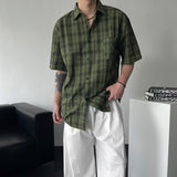 Day Aron Summer Pocket Short-Sleeved Checkered Shirt (3 colors)