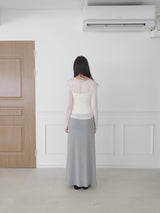 sheer v-neck tee (4c)