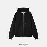 two way hood zip up