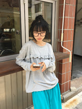 26FW★ [BAONHAUS] コイレン フリル ロングスリーブ Tシャツ
