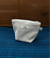 BLUE YELLOW STRIPE POUCH (POP-UP POUCH)