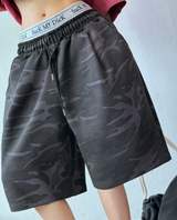 SHORT MILITARY WASHING BALLOON BERMUDA 🖤🩶💚🍪2COLOR
