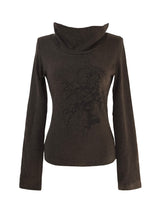 melt drape neck slim T (3color)