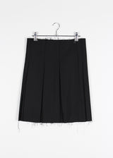 BUTTON MIDI PLEATS SKIRT