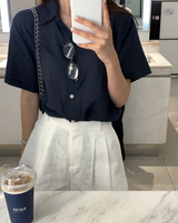 Kemme Ice Linen Short Sleeve Shirt / 5 colors