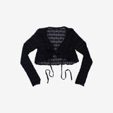 Elle see-through cardigan + Nashi one-piece set