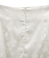 Rose Jacquard Satin Long Skirt