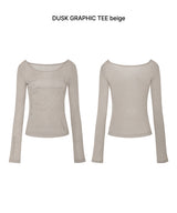 DUSK GRAPHIC TEE beige