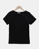 ルヒンアシンメトリーボタンロングスリーブTシャツ