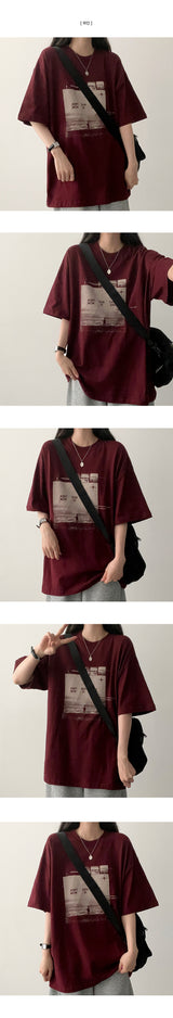 ナウ ボックスフィット 半袖Tシャツ