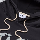 ビンテージロゴフードTシャツ　チャコール