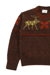 Deer Tweed Knit [Brown]