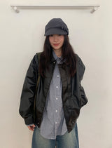 Bultub Crop Leather Jacket