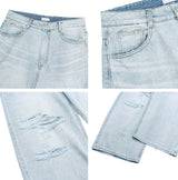 Decken Damaged Wide Denim Pants