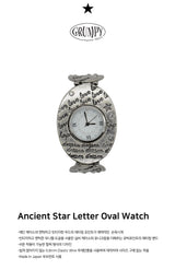 Ancient Star Letter Oval Watch