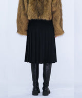 PLEATED MIDI SKIRT