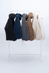 Manon Cable Hooded Fur Jacket