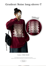 NT Gradient Noise Printed Long Sleeve Tee