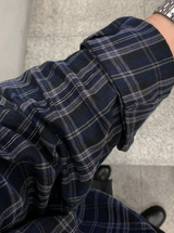 Cali Herringbone Semi Overfit Check Shirt