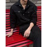 [SET UP가능] Western pocket bulky cotton shirts(2color)