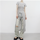 Chatier slit sleeveless dress