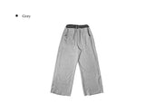 Berun Stripe Color Matching Banding Wide Long Pants