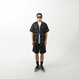 ARGYLE FUNK HALF SHIRTS BLACK