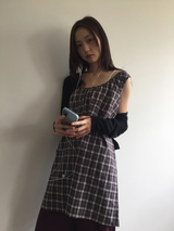 Nerong check midi dress (2color)