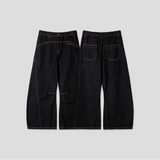 [Unisex] Stitch curve flare denim pants