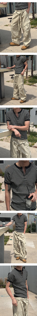 [Unisex] デザートベルトウォッシングカーゴパンツ(3color)