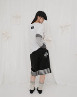 DOT STRIPE HENLEY NECK LONG SLEEVE 