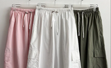 Roa Baslock Nylon Cargo Wide Pants