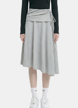 Natural Flare Wrap Skirt