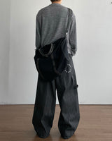 Obi Button Crop Knit
