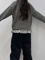 STRIPE TWEED CARDIGAN