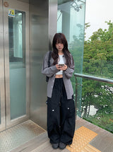 Latter Cargo String Wide Pants