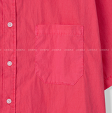  Wegner Nylon Pigment Overfit Short Sleeve Shirt