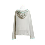 (2color) Piping Mesh Hood Zip-Up