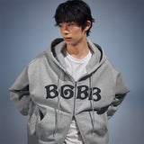 BGBB ジップアップフーディー (グレー)