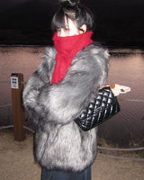 Wild fur jacket